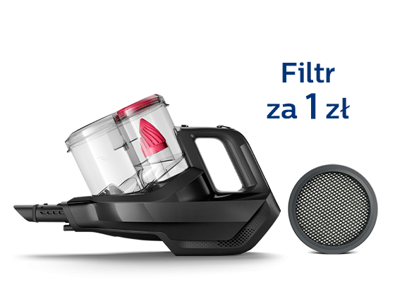 Philips Kup i zarejestruj swój odkurzacz bezprzewodowy Philips i odbierz wymienny filtr za 1 zł!