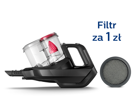 Philips Kup i zarejestruj swój odkurzacz bezprzewodowy Philips i odbierz wymienny filtr za 1 zł!