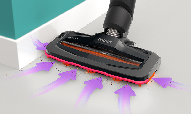 Philips Sprawne sprzątanie. Nasadka zasysająca 180°