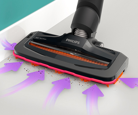 Philips Sprawne sprzątanie. Nasadka zasysająca 180°